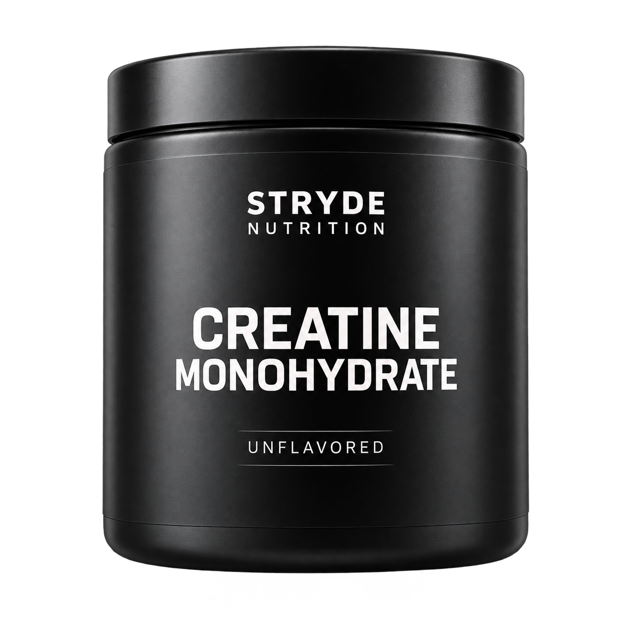 Illustrative STRYDE Nutrition creatine tub